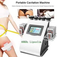 40k Liposuction Cavitation Vacuum RF Equipment Radio Frequency Laser 6 Pads Lipo Laser Body Slimming Beauty Device