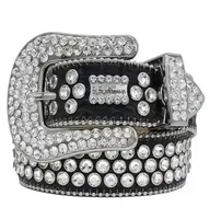 Designer Bb Belt Simon Belts for Men Women Shiny diamond belt Black on Black Blue white multicolour with bling rhinestones as gift8505933