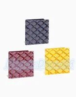 Soporte de tarjeta de diseñador bolso Luxurys Bag Goya Gift Insertar Gy Wallet Men Canvas Leather Women039s Mini billeteras Monedas Modas 8514504