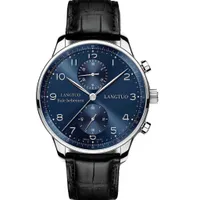 LW Luxury designer mechanical watch man LANGTUO Swiss fully automatic men's multi-functional Portuguese belt business leisure meter seven