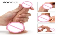 Cazzo massaggiatore di 4 dimensioni carne realistica dildo per donne tpe ecofriendly pene con ubicamento giocattoli vibratorici per adulti figa anali