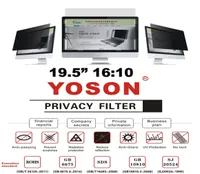 195quot Privacy Filter Anti Peep Film Screen Protectors for Widescreen Desktop Monitors 1610 Ratio