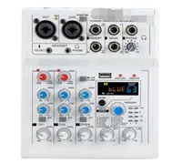 Soundkarte Audio Mixer Board Console Desk System Schnittstelle 4 Kanal USB 48V Vision Power Stereo