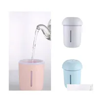 Other Household Sundries Abs Water Supply Instruments Led Light Usb Fan Mushroom Humidification Hine Home Small Steaming Device Mute Dhsxo