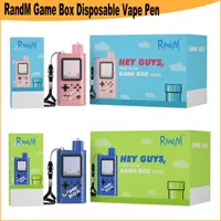 Original Randm Game Box 5200 Puffs Disponible Vape Pen E Cigaretter 850mAh Uppladdningsbar Mesh Coil Hey Guys Kit 12ml 0%2%3%5%Tillgänglig