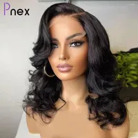 Body Wave Human Hair Wigs 4x4 Lace Closure Wig Brazilian Remy Glueless Wavy For Women Pre Plucked Natural Color