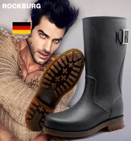 2016 New Fashion Mens Rain Boots مقاومة للماء Rainboots Matt Shoes Rainday Water Shoes Shoes Skid Size 6332699