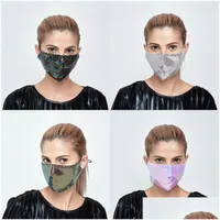 Designer Masks Mermaid Sequins Breathable Mascarilla Earloop Protective Mouth Respirator Can Put Pm2.5 Filter Anti Dust Fash Dhgarden Dhhen