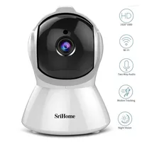 Sricam SH025 HD 1080P AI Body Auto-Tracking IP Camera Wifi CCTV 2.0MP H.265 Smart Home Indoor Remote View Baby Monitor