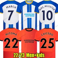 Caicedo Allister Jerseys 2022 2023 Webster Trossard March Alzate Mitoma Football Shirt Top