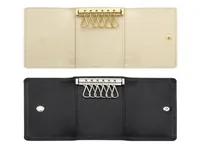 2017 Ganzes Originalbox Luxus mehrfarbiger Kurzwallet Sechs Schl￼sselhalter Frauen M￤nner039s Klassiker Rei￟verschluss Taschenschl￼sselkette 626309677423