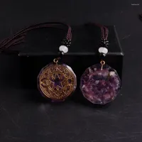 Pendant Necklaces Orgonite Aura High Frequency Symbol Chakra Healing Energy Meditation Necklace Women Jewelry Handmade Professional Free