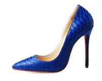 2018 New Women039s Fashion Snakeskin Python Pumps Pointed Toe High Heels Party Dress Shoes Woman Big Size EU426499837