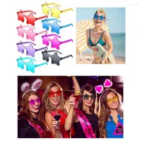 Sunglasses Funny Halloween Party Glasses Pentagram Sun For Kids Women Star Shape Rimless