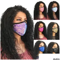 Designer Masks Sequins Mascherines Flash Pm 2.5 Protect Dust Face Mask Custom Breathing Folding Respirator Fashion Reusable Dhgarden Dhogb
