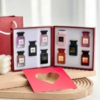 Perfume Bottle Designer Perfumes Set Caja de regalo 10 Botellas 7.5ml Rose Oud Wood Neroli Peach Fabulosa Fragancia Fragancia Unisex Spray Long Dure Free Entrega