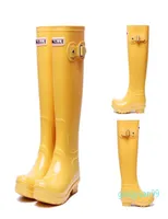 rain boot Women fashion Kneehigh tall rain boots England style waterproof welly boots Rubber rainboots water shoes rainshoes6129510