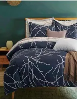 Bedding Sets Navy Blue Tree Branch Pattern Printed Duvet Cover Pillowcase Set Geometric Quilt Super Soft Full Size Luxury Home1609647