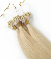 Loop Micro Ring 100 Remy Human Hair extensions 1224inch Indian virgin hair