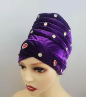Ethnic Clothing African Headtie 2022 Already Handmade Cap Women Braid Turbans Ladies Head Wraps