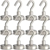 10-40 PCS Strong Magnet Hook For Kitchen Bedroom Bathroom Towels Robe Utensils Key Wall Hanger Magnetic Hooks Organization