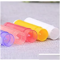 Party Favor Mti Color Party Favor Lipstick Tube Mouth Wax Tubes Diy Lip Gloss Cosmetics Packing Separate Small Bottle Portable Trave Dh6Pa