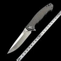 Нулевая толерантность 0452CF Дмитрий Синкевич Флиппер 4.1 S35VN Атласная лезвия углеродные ручки складного ножа