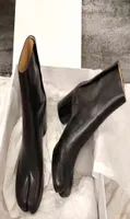 Dress Shoes Split Toe Boot Women Cow Leather Ninja Tabi Ankle Real Mm6 Brand Design Woman 75cm Heel 2207181641174