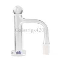 Full Weld Contral Tower Quartz Banger Smoke Nail Beveled Edge 2.5mm Thickness with Bubble Carb Cap Sapphire Diamond Insert Set for Glass Water Pipes Bongs Dab Rigs