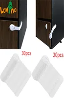 Cabinet Locks Straps 2030pcs Lot Drawer Door Cabinet Cupboard Toilet Safety Locks Baby Kids Safety Care Plastic 220707