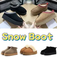 أستراليا نساء أحذية Tazz Winter Ultra Mini Platform Snow Boot Boot Booties Chestnut Fur Sheepes Sheed Sheed Sheed Short Classic Australian Men Womens Warm Shoes