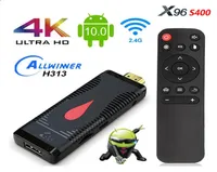 TV Stick Android 100 X96 S400 TV Stick Android X96S400 Allwinner H313 Quad Core 4K 60fps 24G WIFI 2GB 16GB TV Dongle VS X96S258I3044779
