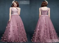 2021 Laceup Prom Dresses Party Evening Light Purple Custom Made VNeck Lace Prom Dress Crystals Flowers Tulle Lace Long Prom Dres3435338