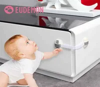 EUDEMON 6pcs Cabinet Lock Refrigerator Drawers Wardrobe Todder Kids Baby Safety Plastic ABS PE Toilet 210924