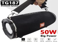 50W High Power TG187 Bluetooth Speaker Waterproof Portable Column For PC Computer Speakers Subwoofer Boom Box Music Center FM TF241241403