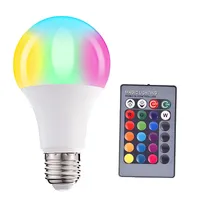Color-changing remote bulb with memory led color rgb bulb A60 Plastic-coated aluminum constant current A19