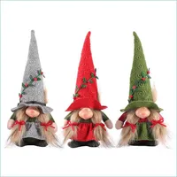 Christmas Decorations Festival Decoration Big Nose Cute Witch Dolls Christmas Garden Gnomes Doll Flower Climbing Hats Elf Plush Toys Dhrzd