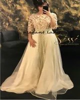 Half Sleeve Long Formal Evening Dresses 2019 Modest Caftan Morrocco Jellaba Caftan D039or Full length 3D Floral Occasion Prom G7164561