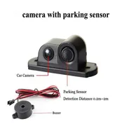 170 Degree 2 in 1 Sound Alarm Car Reverse Backup Video Parking Sensor Radar System Rear View Parking Camera7417953