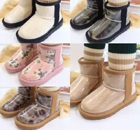 Austr￡lia Classic Jelly Color Kids Uggi Girls Boots Designer UG Sapatos de beb￪ Inverno Bot de neve Kid jovem crian￧a mini t￪nis infantil wggs sapato 26-37 z6fu#