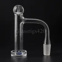 Smoking Nails Fully Welded Contral Tower Quartz Banger Beveled Edge 16mm OD with Bubble Carb Cap Sapphire Diamond Insert Set for Glass Dab Rigs Water Pipes Bongs