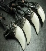 20 PCS Wolf Necklace Gothic Punk Biker Jewelry Gift012346661634