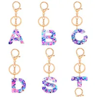 Party Favor 26 Letters Cute Key Chain Colorf Lanyard Charms Keys Holder Buckle Keyring Wallet Car Accessories Fashion 3 2Yw C2 Drop Dhgow