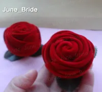 Real Po Cute Red Rose Favor Box Wedding Bomboniere Bridal Candy or Ring Favor Holder Boxes Shower Party Wedding Supplies 100 Pi4496244