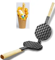 eggs bubble baking pan iron hongkong waffle mould Eggettes roller mold Nonstick Plate for gas electric machine