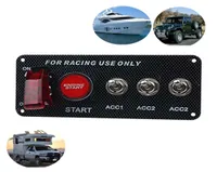 12V Racing Car LED Alterne o interruptor do painel de interruptor Iniciar o botão de push
