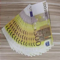 Бумага Наиболее реалистичная пропора 200 euros Movie Bank Collection Money Fake Business NightClub Copy для Play 22 LBMGS