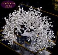 Luxury Snow Queen Diamond Wedding Tiara Baroque Crystal Bridal Headwear Crown Rhinestone with Wedding Jewelry Hair Accessories Dia2973781