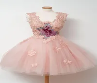 Lace Applique kurze Abschlussballkleider 2016 Pink Custom Made Party Kleid Neueste Kleid Design Billig Vestido de Festa