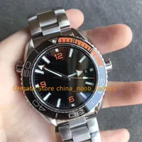 7 Style Automatic Watch for Men Black Dial 43.5mm Sapphire Glass 600M Ceramic Rotating Bezel Stainless Steel Bracelet OM Factory Cal.8900 Movement Mens Watches